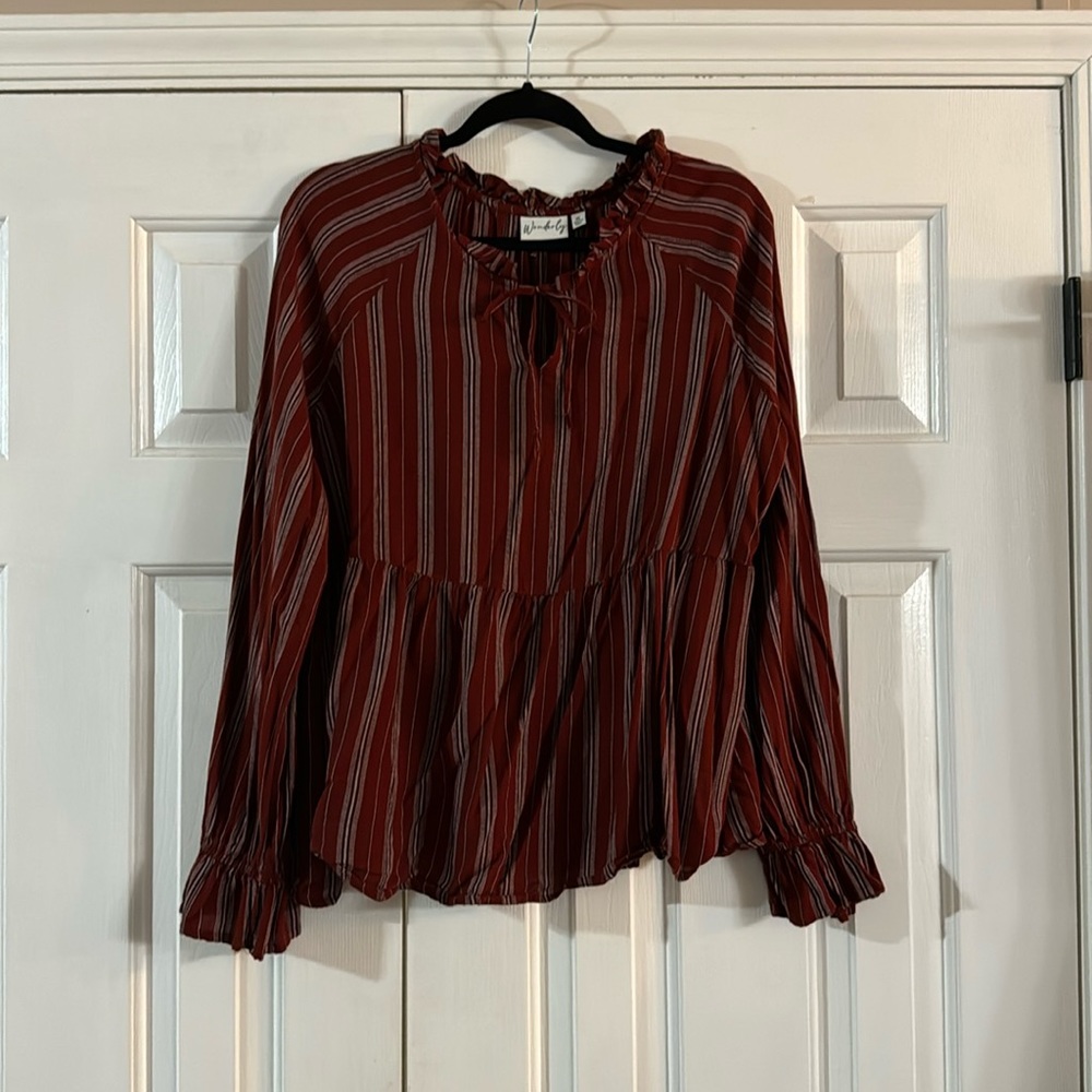 Rust orange top